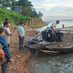 জাফলংয়ে অবৈধ বালু উত্তোলনের বিরুদ্ধে প্রশাসনের অভিযান, জব্দ ৬ হাজার ঘনফুট বালু